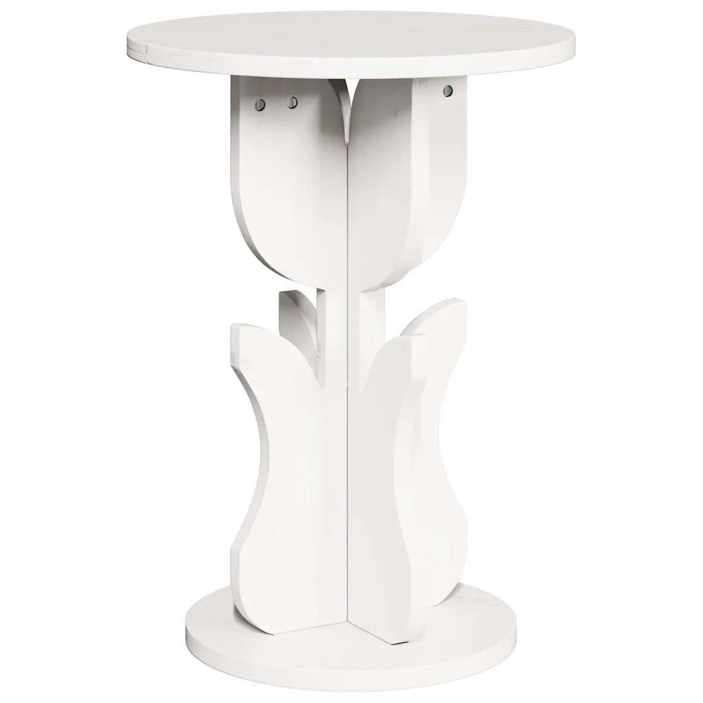 vidaXL Tavolo laterale Bianco 39.5 x 39.5 x 53.5 cm