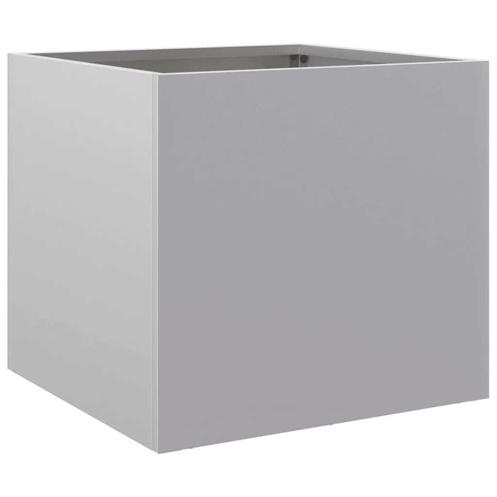 Fioriere 2pz Argento 32x30x29 cm in Acciaio Zincato 841546