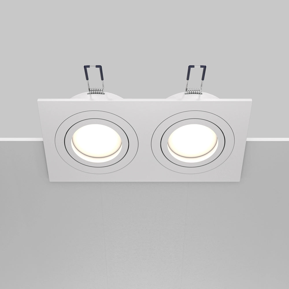 Maytoni Atom faretto incasso soffitto 2xGU10 bianco DL024-2-02W
