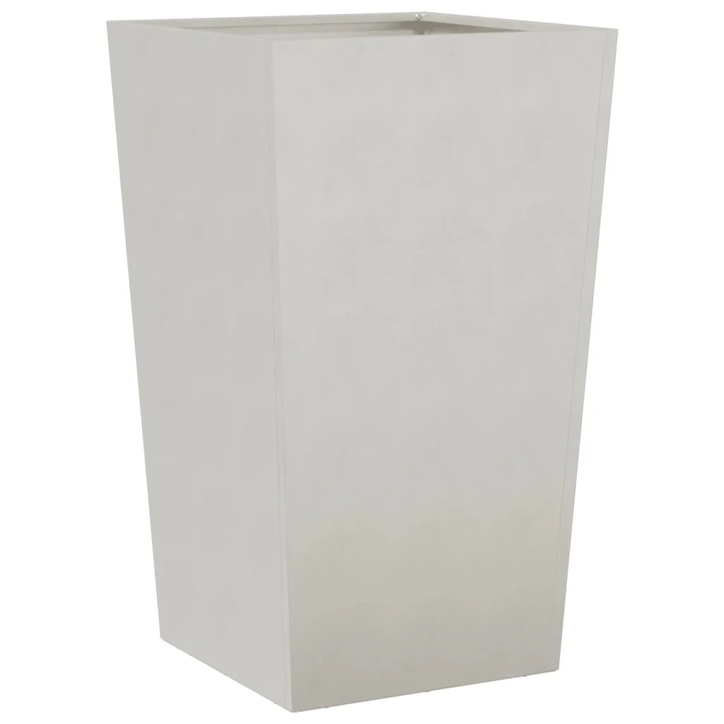 Fioriera rialzata per piante fiori giardino terrazze set da 2 45 x 45 x 75 cm acciaio inox grigio chiaro 02_0038983