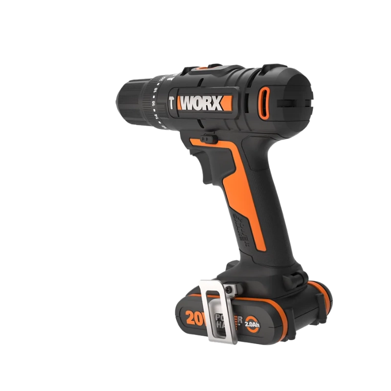 Trapano Avvitatore con Percussione WX370.1 20V 50Nm Mandrino 13mm per Foratura e Avvitatura - Worx