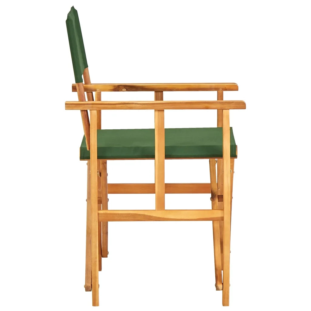 Sedia da Giardino | Sedia da Regista in Legno Massello di Acacia Verde