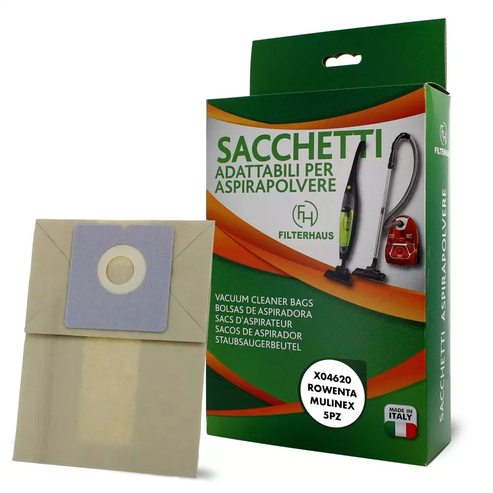 5PZ Sacchetti Aspirapolvere Imetec Aspirondo Smicrobo turbo clean 08031 Hoover - IMETEC