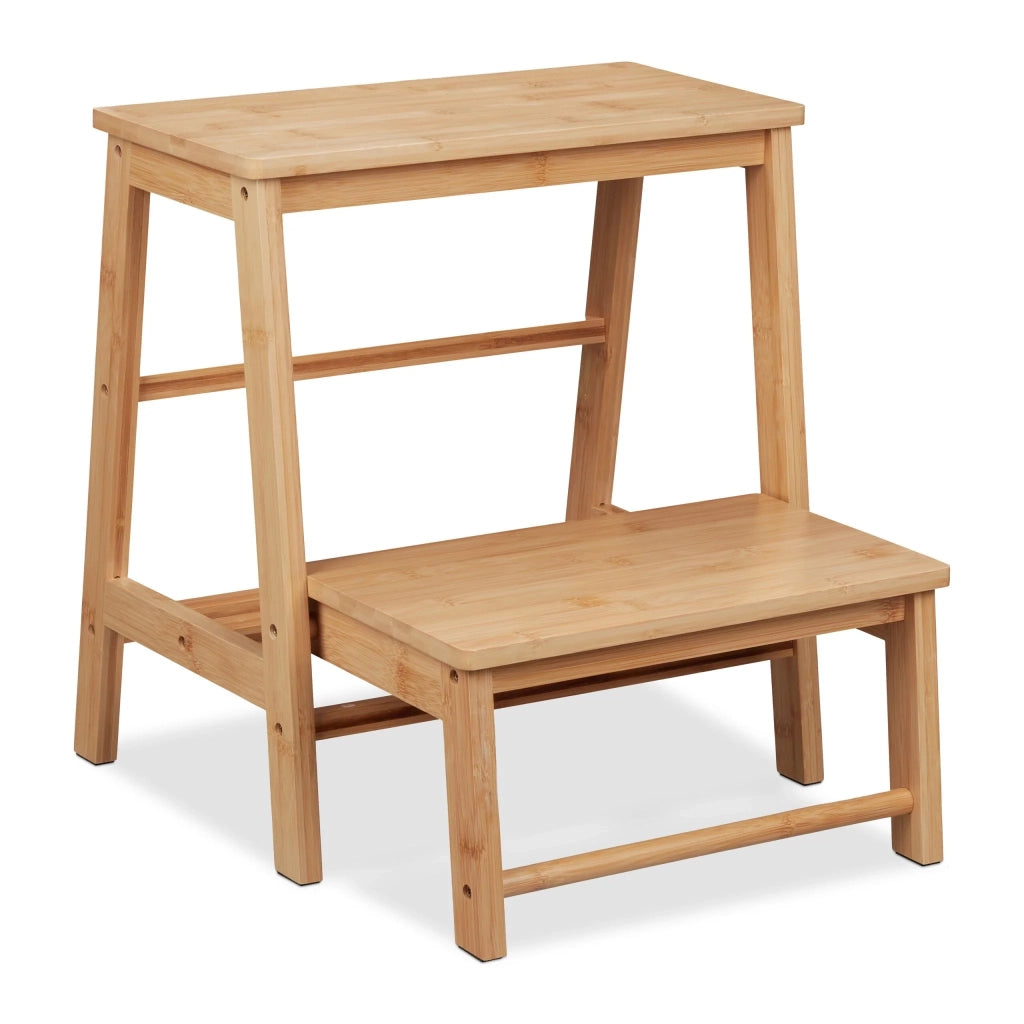 Pratico sgabello pieghevole per bambini bagno 80 x 36 x 36 cm in bambù naturale 13_0014261
