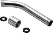 Estensione di Armatura a Mano in Acciaio Inox per Doccia - Curva in Avanti - Tubo di Acciaio Inox Extra per Montaggio a Muro per la Stanza da Bagno