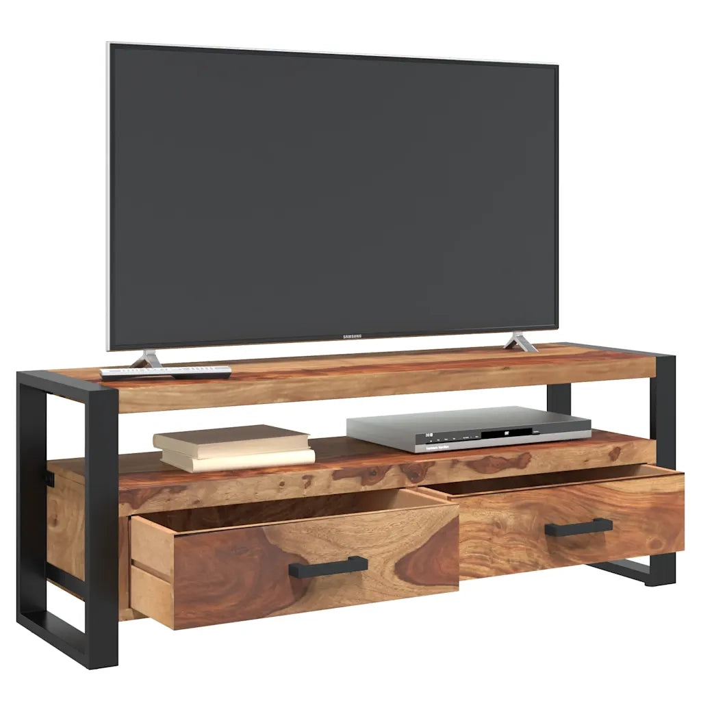 Mobile Porta TV 120x35x45 cm Legno Massello di Sheesham