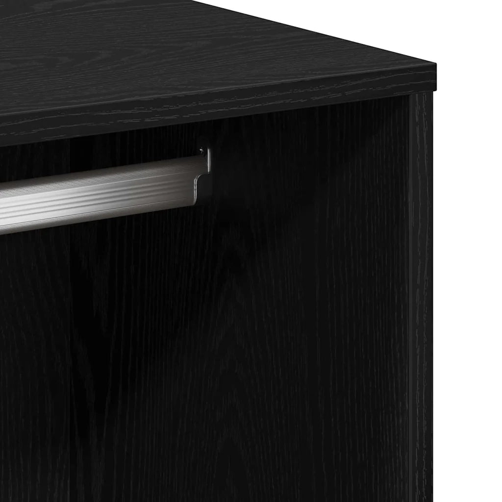 Mobiletto Cosmetico con lo scaffale Rovere Nero 80 x 40 x 65 cm CFW6292071
