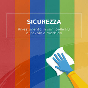 Set 5 Costruzioni Morbide Rettangolo e Trapezio in PU e EPE Multicolore