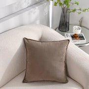 Set di 2 cuscini corduroy morbidi - cuscini decorativi a strisce - copri cuscino - per divano, auto, terrazzo, camera da letto, salotto - 40x40cm - Khaki