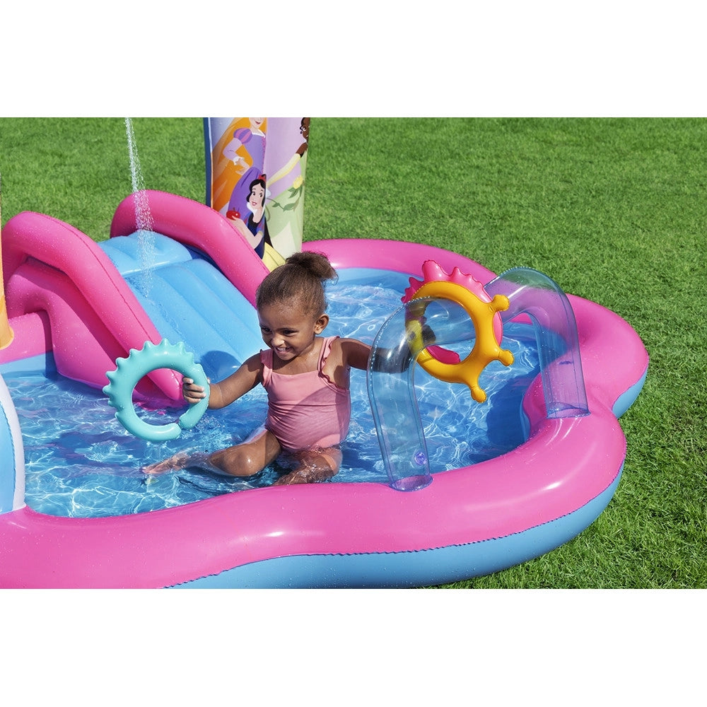 Trade Shop - Centro Giochi Acquatico Princess Enchanted World 221x193x140cm Gonfiabile Piscina 9103 -