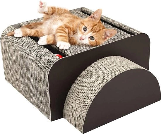 Torrone per gatti / palo per granchio - arredamento per gatti con centro di attività, torre stabile con amaca e bella casa per gatti