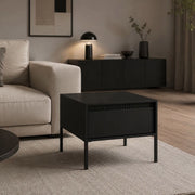 Kasinela, Tavolino da Salotto un Cassetto, 68x48x68h cm Nero