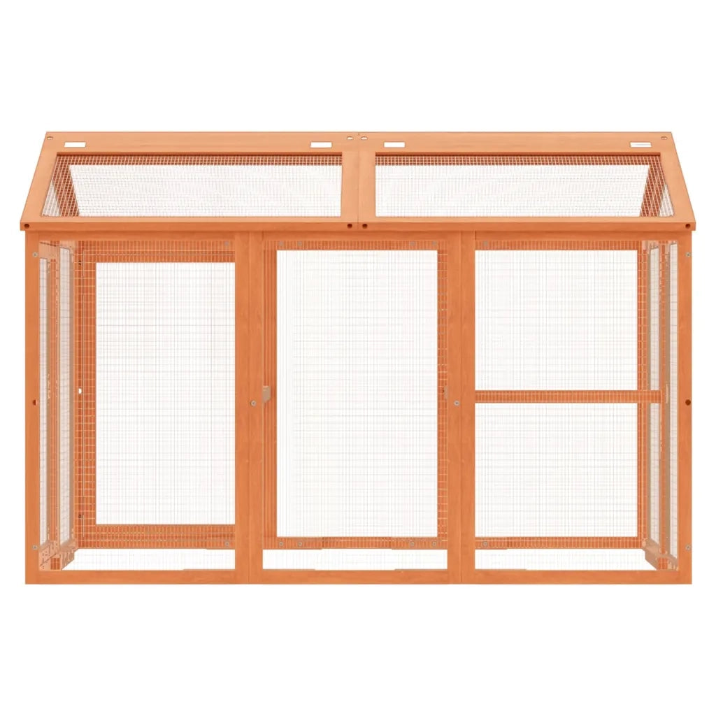 Box per Animali Marrone 141x94x104 cm in Legno Massello di Pino CFW3544771
