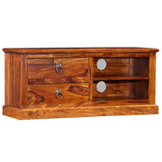 Mobile Porta TV in Legno Massello di Sheesham 90x30x40 cm