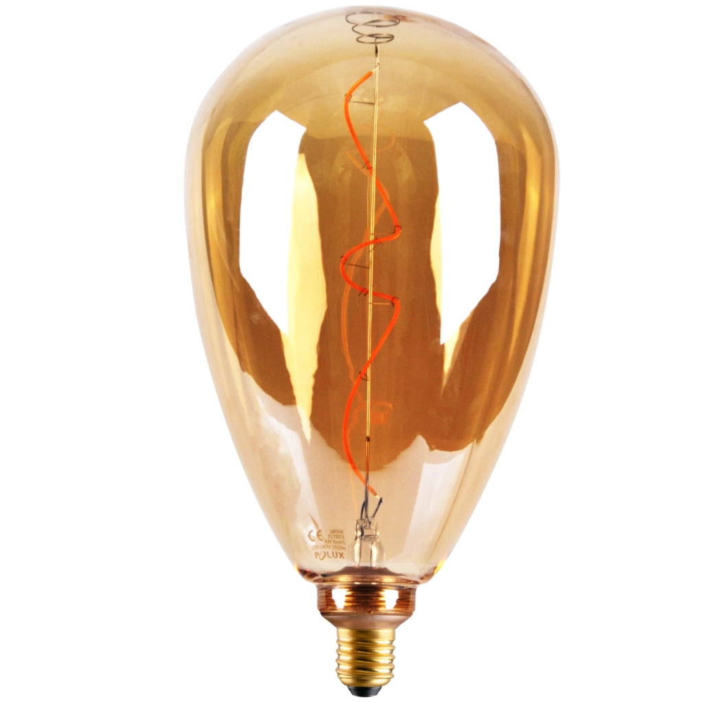 Lampadina LED Filament ambra E27 4W 1800K DecoVintage Polux