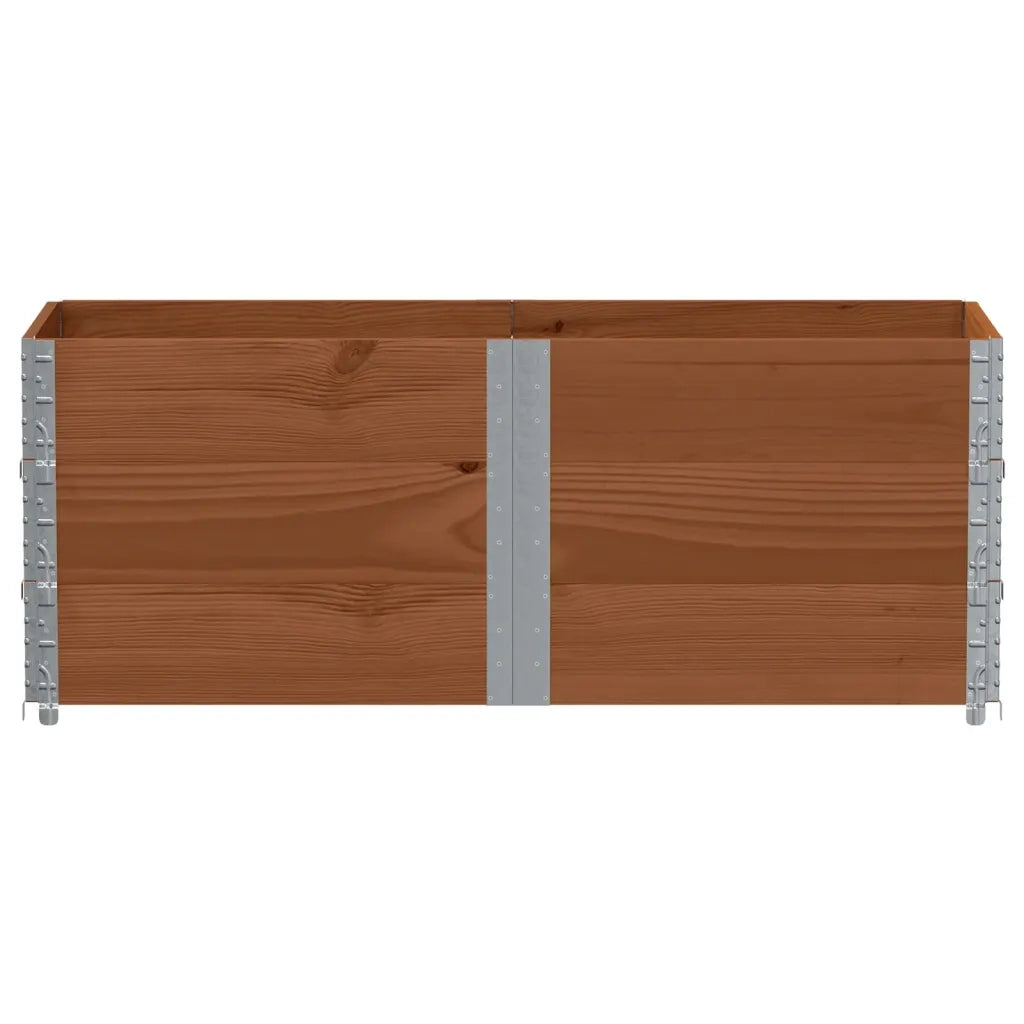 Paretali per Pallet 3pz Marroni 150x50cm Legno Massello di Pino 3295381