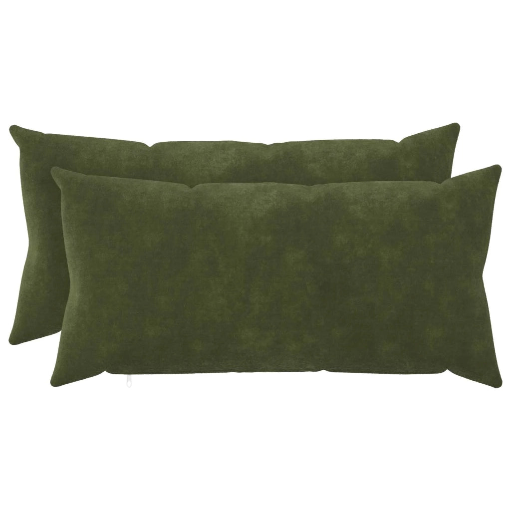 Federa 2 pcs HEERLEN Verde 40 x 80 cm Fleece in microfibra 909994