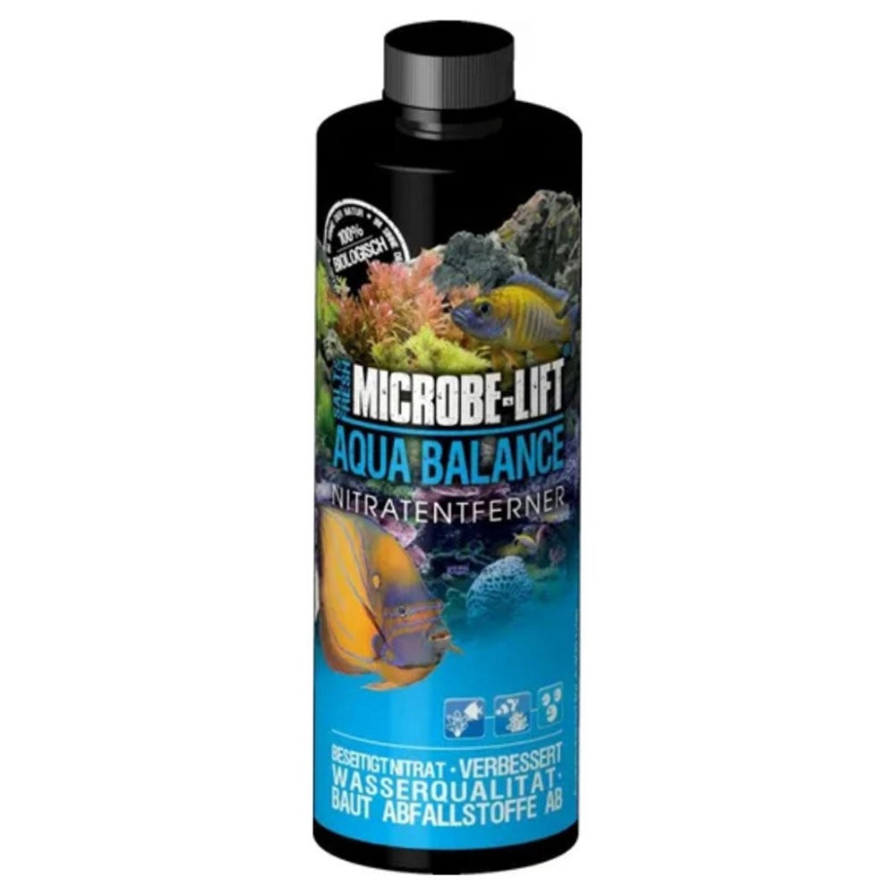MICROBE-LIFT Aqua Balancer - introduce milioni di batteri utili all'ecosistema dell'acquario Formato: 118 ml