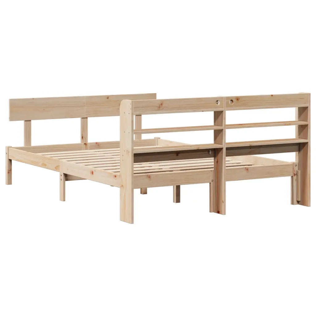 Letto senza Materasso 120x190 cm in Legno Massello di Pino 3306607