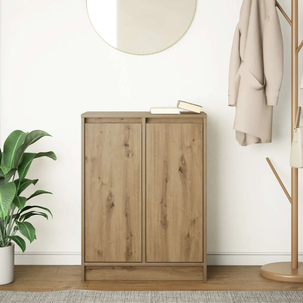Credenza Rovere Artigianale 57x34x76 cm in Legno Multistrato 861624