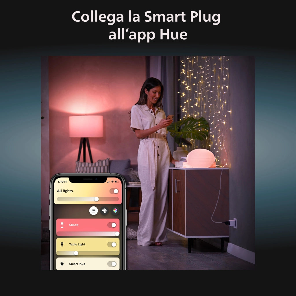 Philips Hue Smart Plug controllo tramite Bluetooth, compatibile con Alexa, Google Home e Apple HomeKit