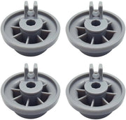 Set di Ruote per Lavastoviglie - Kit di Riparazione - 4 pezzi - 3x12x3 cm - Grigio