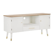 Mobile Porta TV VKH228, Bianco, Legno, 117x40x60 cm