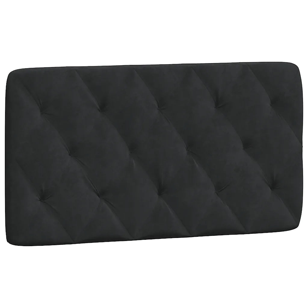 Letto singolo | Letto per adulti | Giroletto senza Materasso Nero 100x200 cm in Velluto