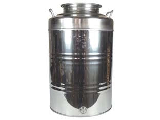 FUSTO INOX PER OLIO GRAFFATO LT.50    BELVIVERE