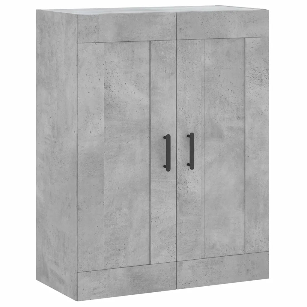 Credenza | Madia | Buffet da pranzo | Armadio da pranzo Grigio Cemento 69,5x34x180 cm in Legno Multistrato