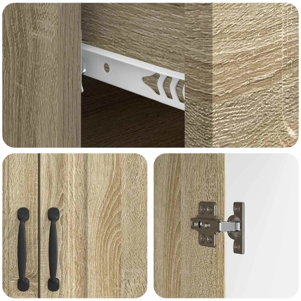Credenza Rovere Sonoma 66 x 34,5 x 87 cm Legno ingegnerizzato