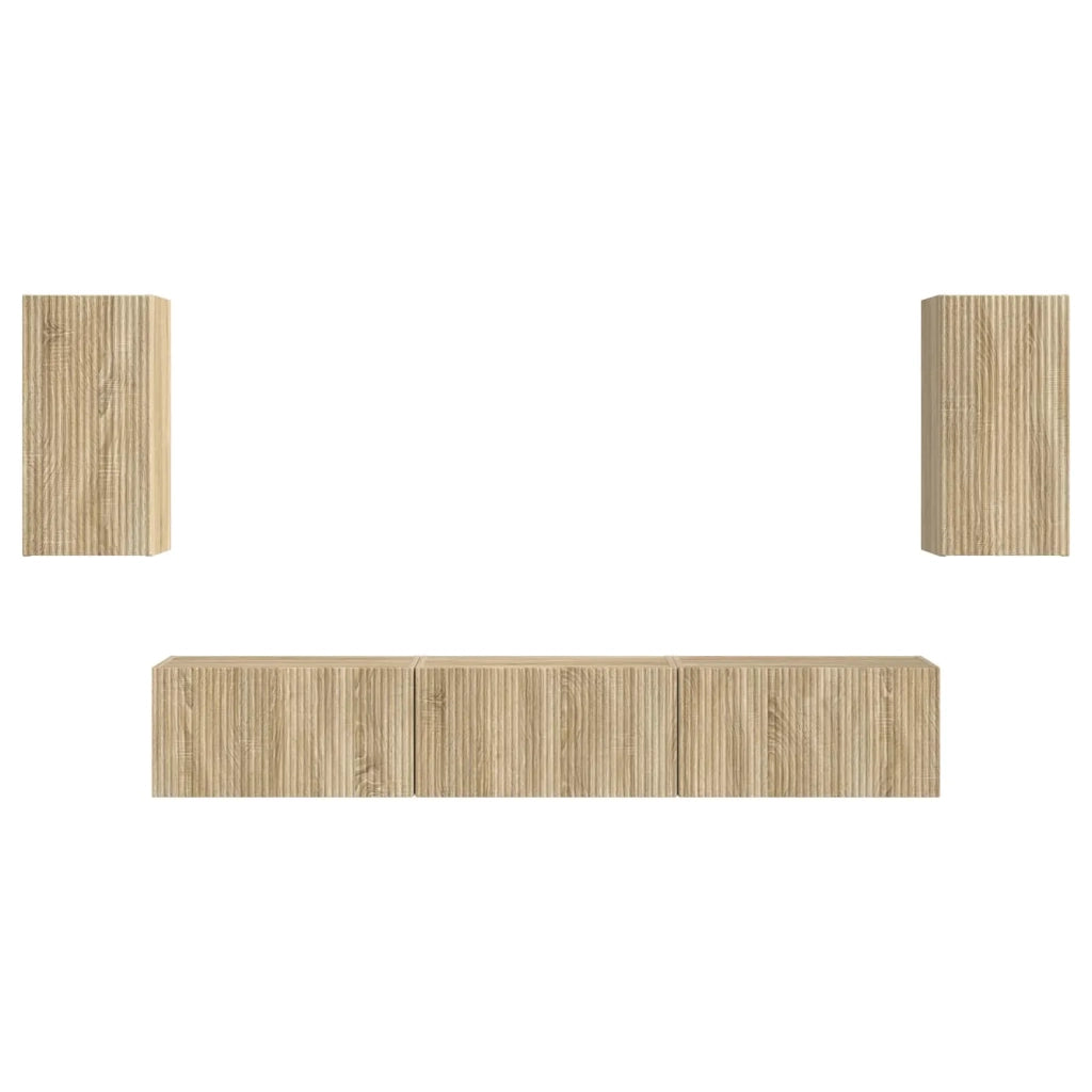 Set mobile TV 5 pcs Rovere Sonoma Legno multistrato 3409071