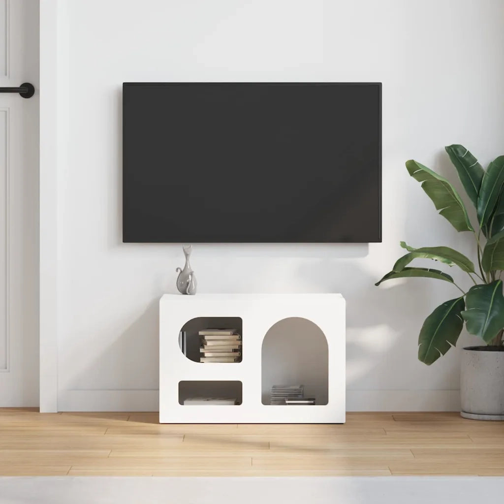 Mobile TV Bianco 60 x 35 x 40 cm Legno multistrato 891284