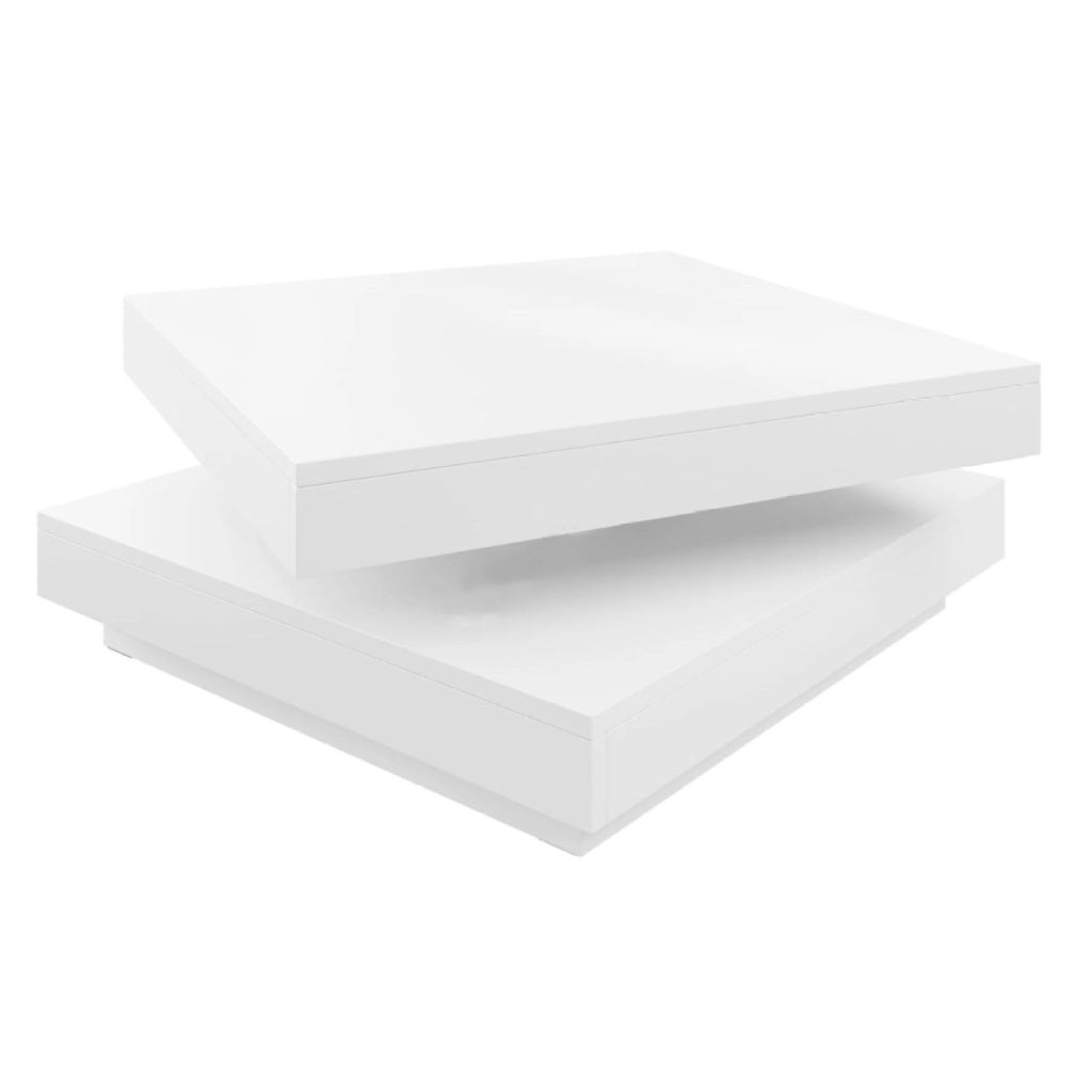 Tavolino da caffè SOLIERA bianco (Tavolino da caffè Berlin A, colore bianco / bianco)