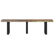 Panca 160 cm in Legno Massello di Recupero e Acciaio 4006412