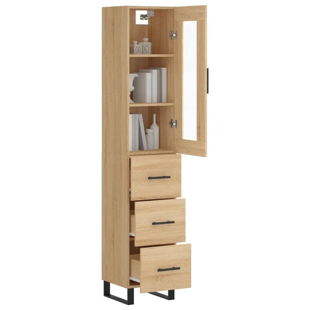 Credenza Rovere Sonoma 34,5x34x180 cm in Legno Multistrato 3199260