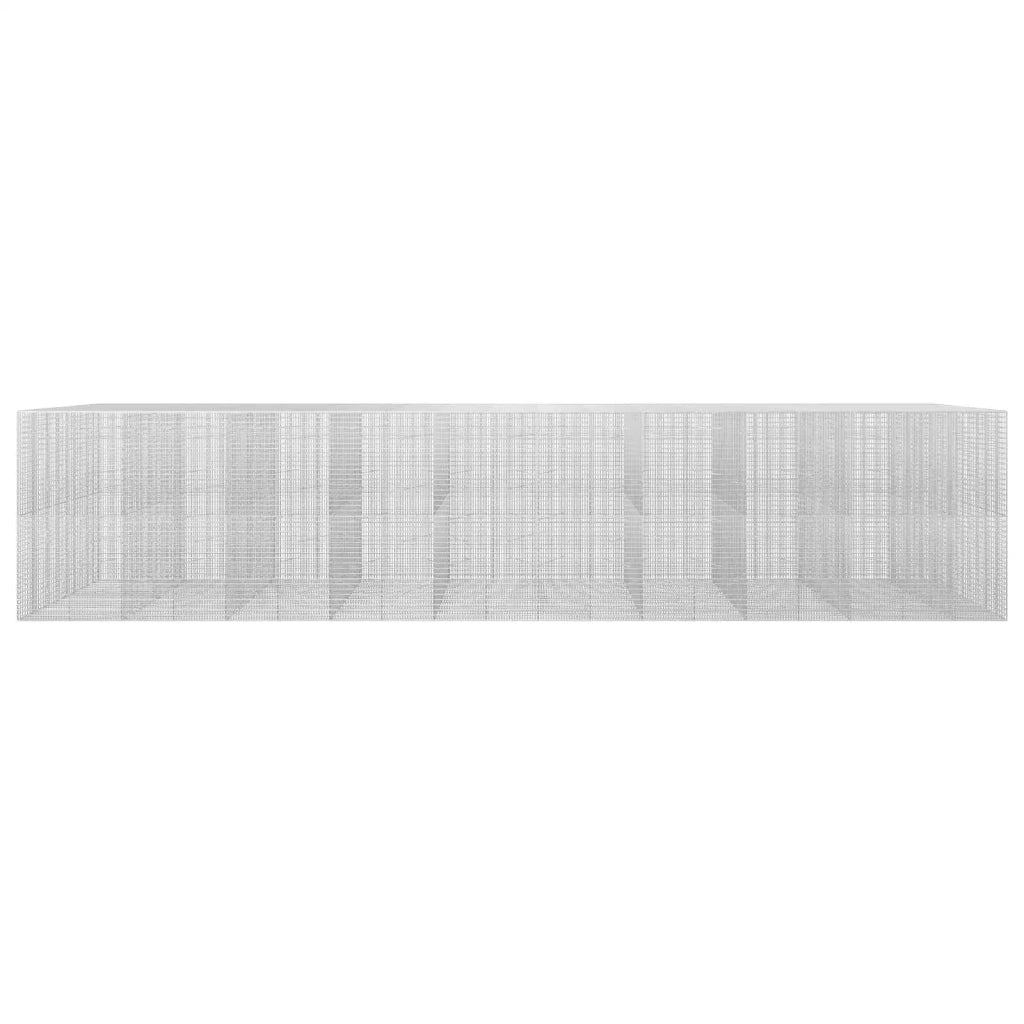Gabione con filo da 3,5 mm e rete da 5x2,5 cm 950x100x200 cm 3462013