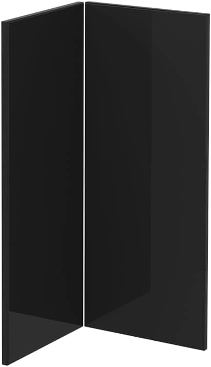 Frontale cucina R-Line, Nero lucido, 59.2 x 71.3 cm frontale del mobile per mobile base ad angolo