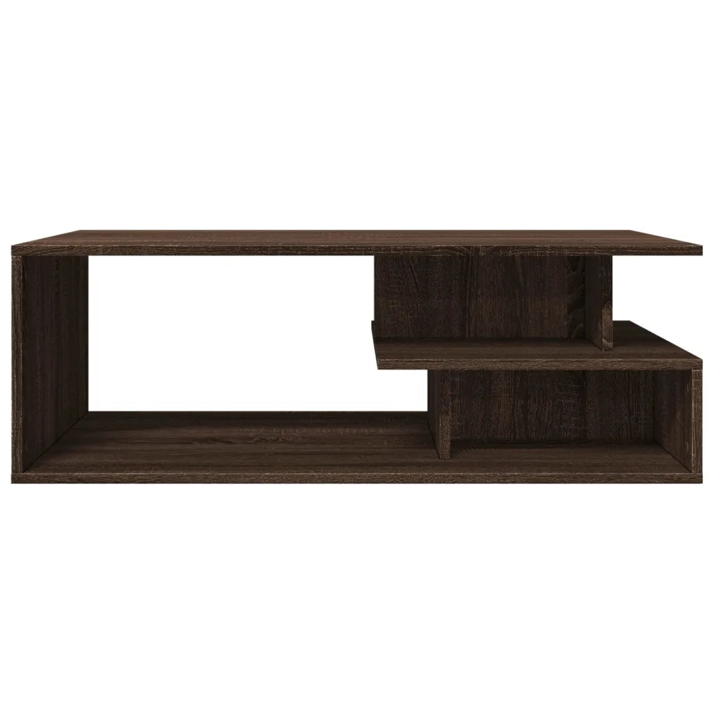 Tavolino Salotto Rovere Marrone 102x55x35 cm Legno Multistrato