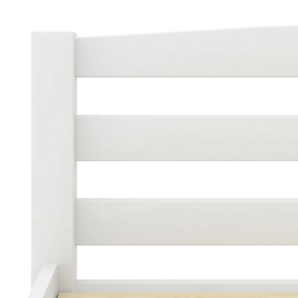 Dormeuse Estraibile senza Materasso Bianca Legno Pino 100x200cm 322069
