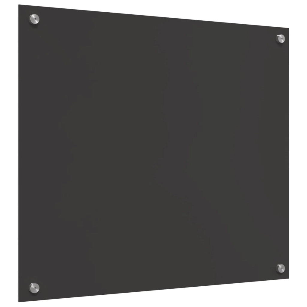 Paraschizzi moderno per cucina 70 x 60 cm design elegante facile installazione vetro temperato grigio scuro 02_0058449