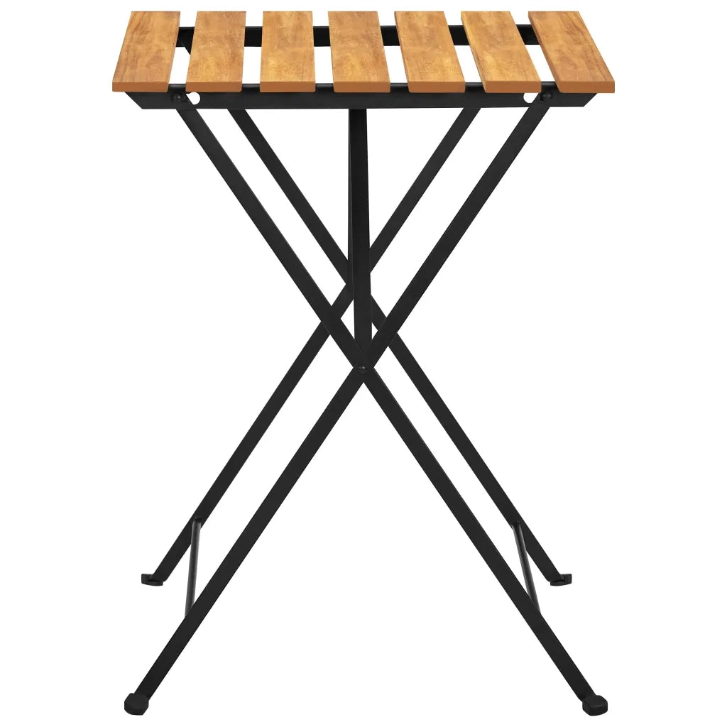 Tavolo da Bistrot 55x54x71 cm in Legno Massello di Acacia cod mxl 34112