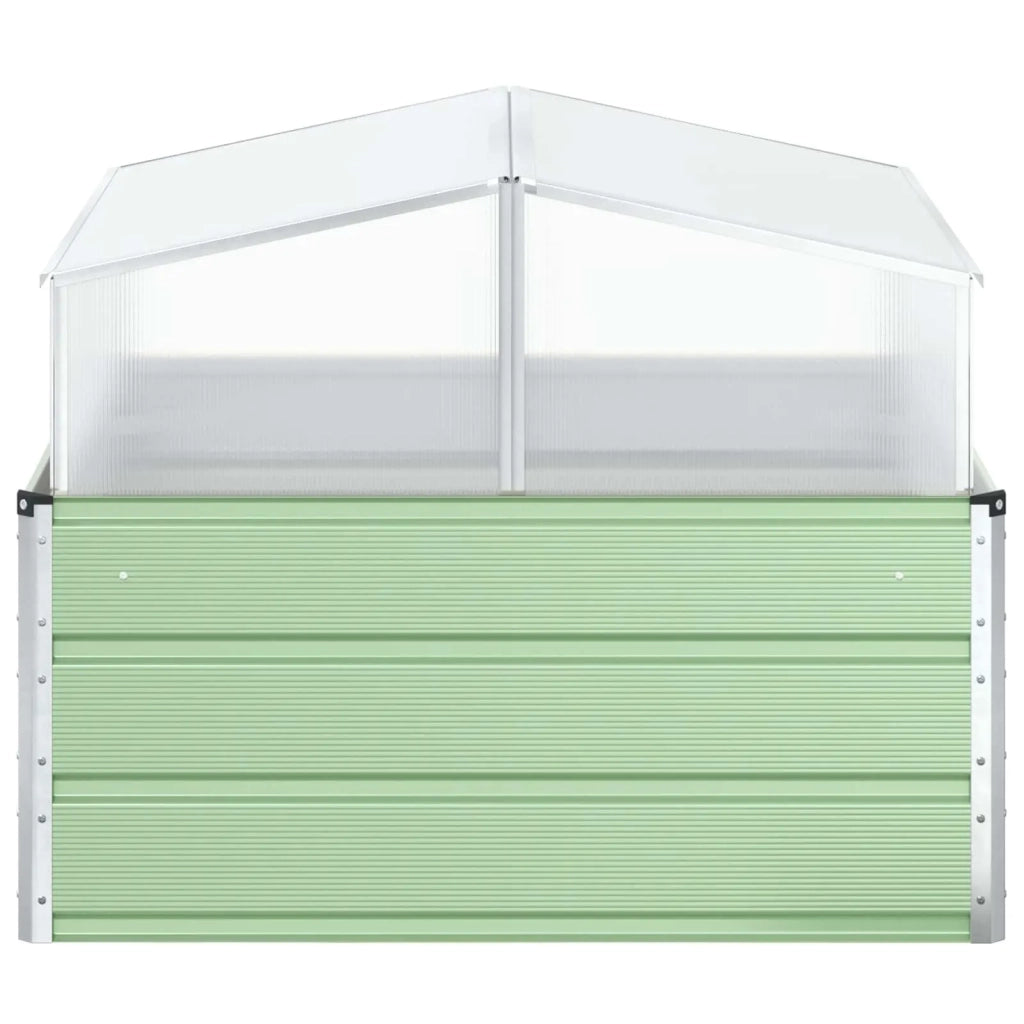 Fioriera Verde Pastello 100 x 100 x 77 cm Acciaio zincato