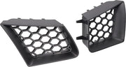 Baffo per auto - ABS nero lucido - regolazione semplice - baffo destro sinistro - diffusore d'aria - protezione motore - resistente all'usura - per accessori esterni per auto .