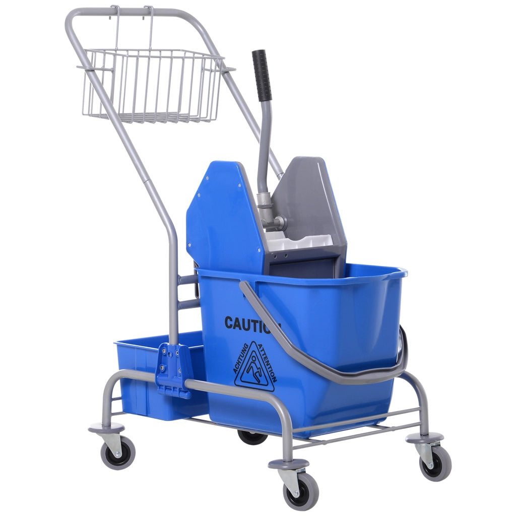 Carrello Pulizie Professionale ¨C zephmum ¨C Blu 72x49.5x95 cm