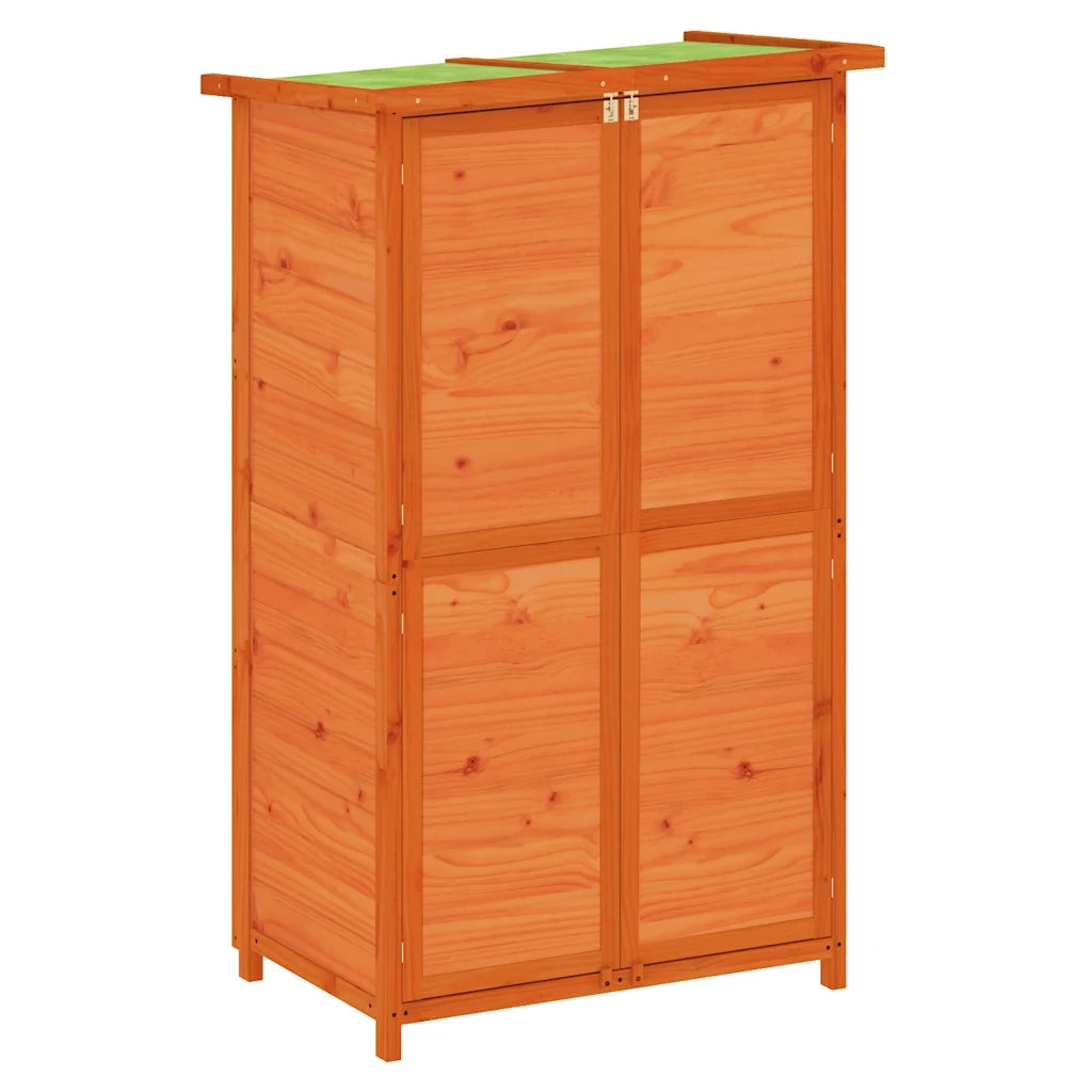 Rimessa da Giardino Marrone 83x57x140 cm Legno Massello di Pino 172240
