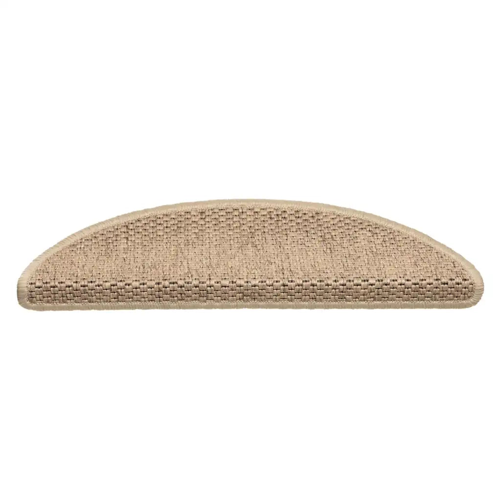 Tappeti Autoadesivi Scale Aspetto Sisal 15 pz 56x17x3 cm Sabbiacod mxl 127328