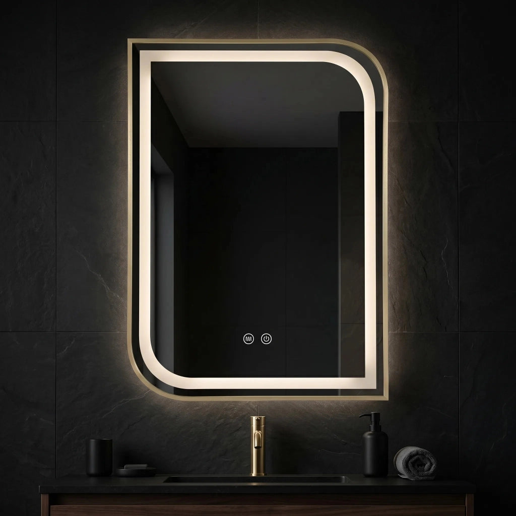 Specchio Led Zone 70x50 Gold