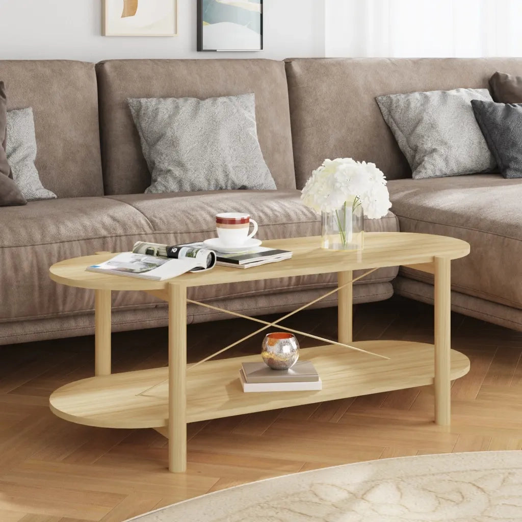 Tavolino da Salotto 110x48x40 cm in Legno Multistrato 345689