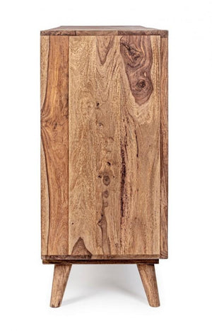 Credenza 4 Ante 177x40x90 cm in Legno Marrone